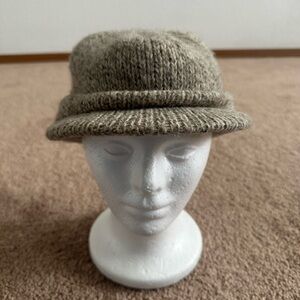 Vintage Penthouse Knits Wool-Blend Newsboy-look Cap